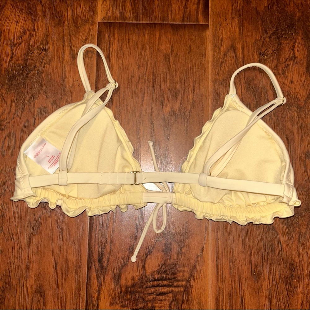 Yellow Ruffled Bikini Top - Picture 3 of 4